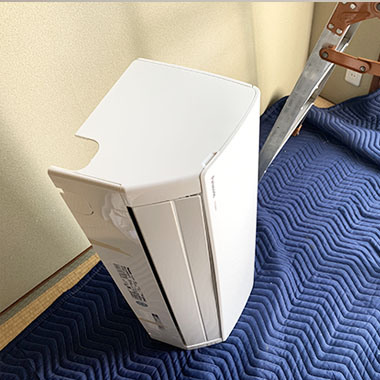 エアコン取り外し様子