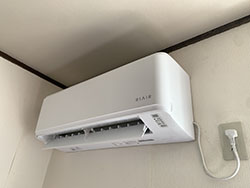 新品エアコン取り付け